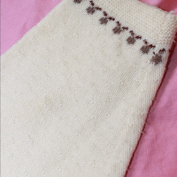 EUC Vintage Cream Wool Fair Isle Button-Up Cardigan - Picture 11 of 12